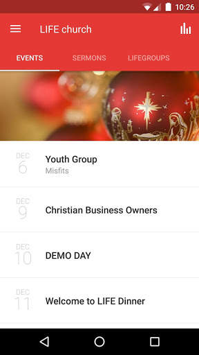 LIFE church app screenshot 1