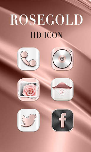 Rosegold GO Launcher Theme screenshot 2
