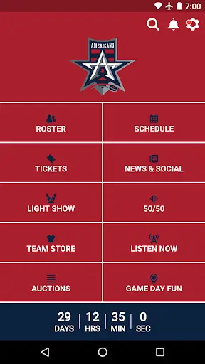 Allen Americans App screenshot 1