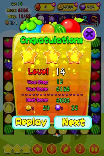 Cartoon Fruit Saga screenshot 3