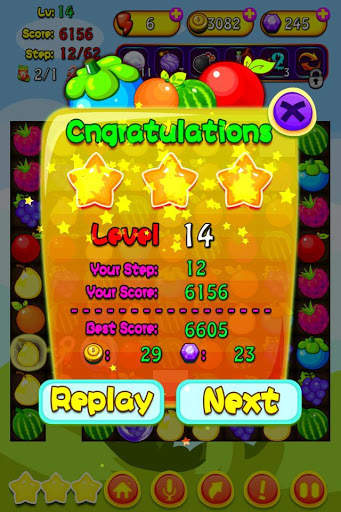 Cartoon Fruit Saga screenshot 3