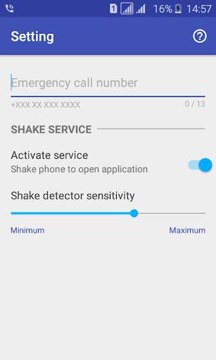 Shake to call screenshot 3