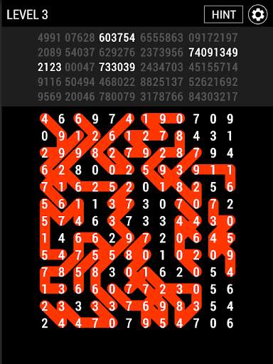 Number Search - Snake 8 تصوير الشاشة