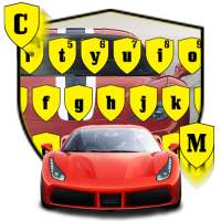 Red Car Racing Keyboard Theme logo