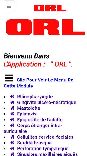 O R L (Oto-Rhino-Laryngologie) screenshot 2