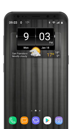 3D Flip Clock Theme Pack 01 screenshot 1