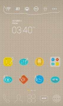 Button Up LINE Launcher theme screenshot 1
