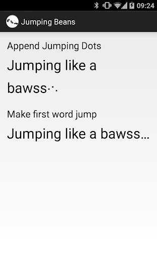 JumpingBeans demo screenshot 1
