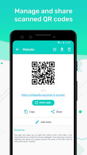 QR Code Reader and Scanner for Android screenshot 5