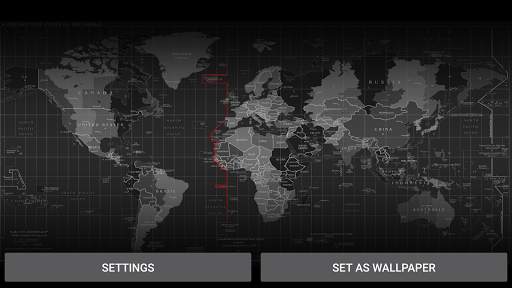 Black Map Live Wallpaper screenshot 4