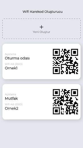 Wifi Kare Kod Oluşturucu screenshot 1