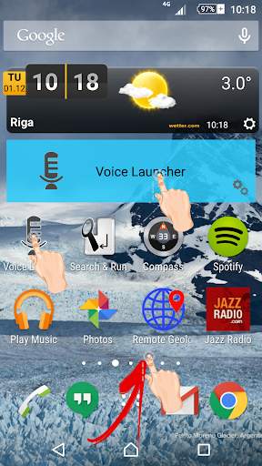 Voice Launcher & Widget screenshot 1