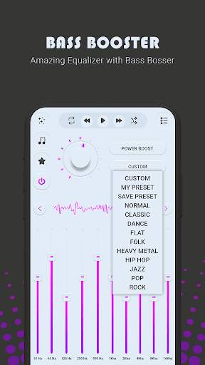 HQ Equalizer-Bass booster : music player screenshot 2