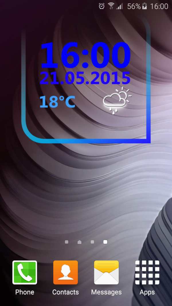Clean Digital Clock screenshot 1