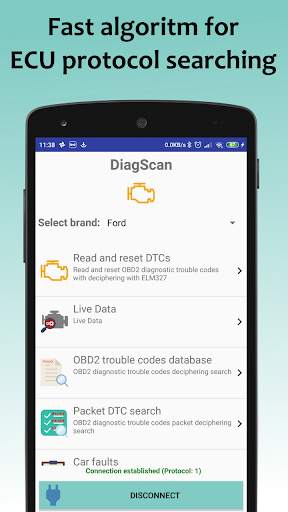 DiagScan-car diagnostic elm327 screenshot 1