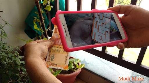 Modi maze - Play 3D Modi maze game on 200 ka note screenshot 7