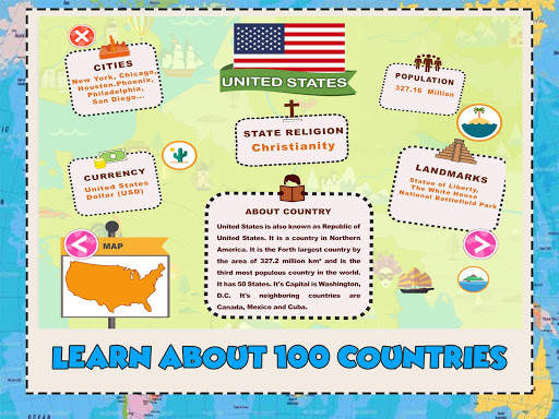 World Countries Geography Quiz screenshot 1