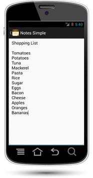 Notes Simple NotePad Free screenshot 1