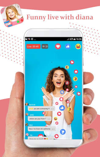 Funny Diana Fake call : chat & call video screenshot 6