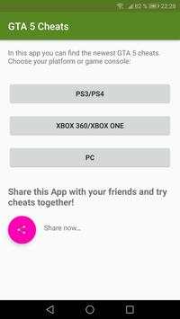 Cheats App for GTA 5 screenshot 1