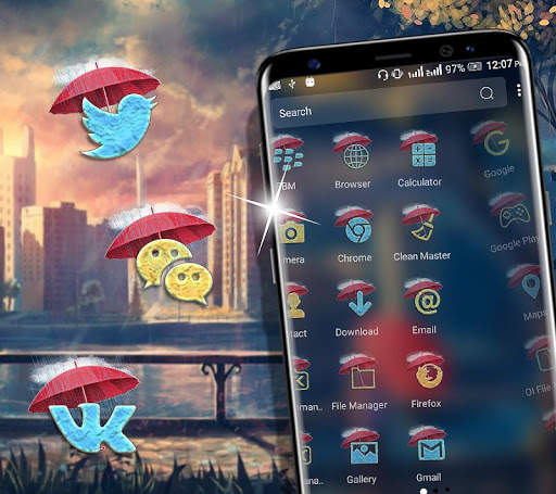 Rainy Days Launcher Theme screenshot 6