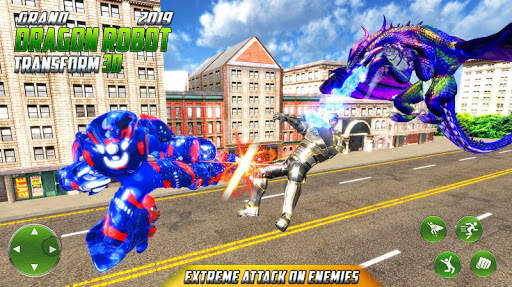 Grand US Dragon Robot Battle 3D screenshot 4