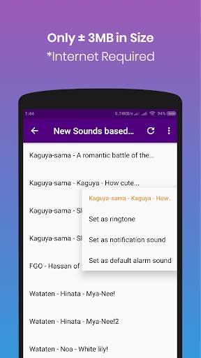 Anime Ringtone Lite screenshot 3