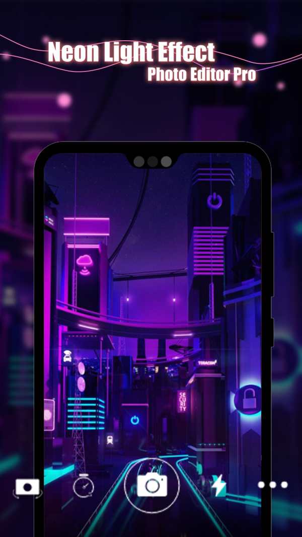 Neon Light Effect Photo Editor Pro screenshot 1