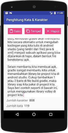 Aplikasi Penghitung Kata  & Karakter screenshot 2