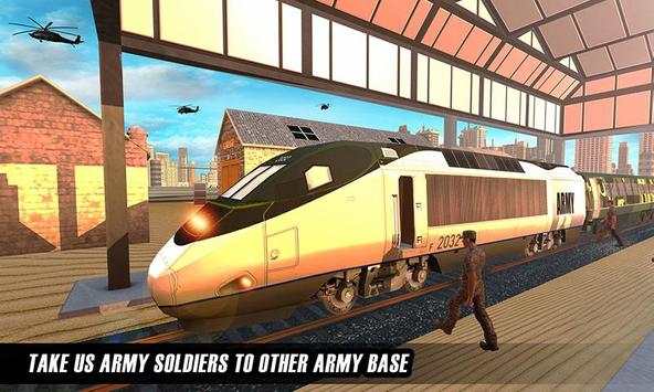 US Army Train Driving Offroad Transporter screenshot 4