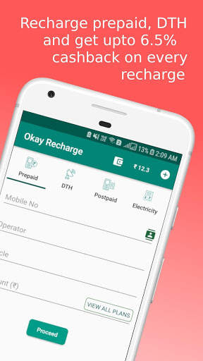 Okay Recharge - Recharge, Billpay, AePS & Cashback screenshot 1