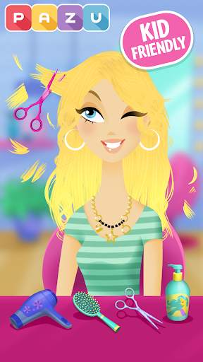 Girls Hair Salon - Hairstyle makeover kids games screenshot 2