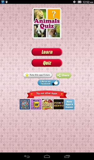 Animals Quiz & Infos скриншот 1