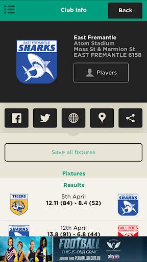 The Official WAFL app screenshot 5