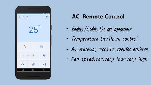 Universal AC Remote Control Mobile Simulator screenshot 1