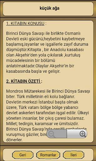 Roman Özetleri screenshot 5