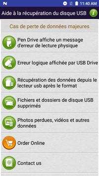 Récupération de données du lecteur USB French Help скриншот 1