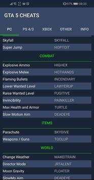 Cheats collection for Game GTA V screenshot 6
