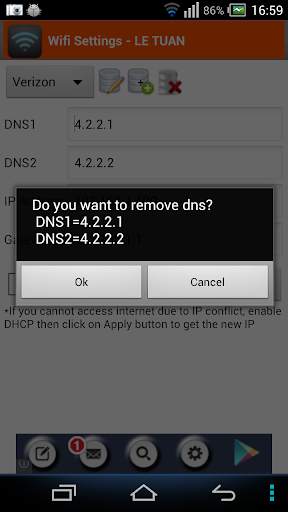 WiFi Settings (dns,ip,gateway) screenshot 7