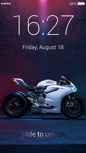 Motorcycle Lock Screen & Wallpaper screenshot 7