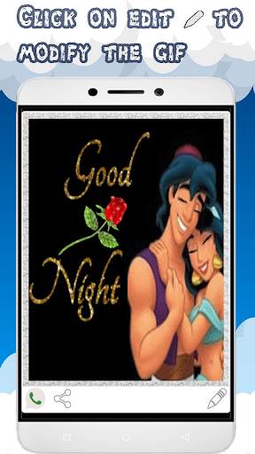 Good night gif screenshot 2