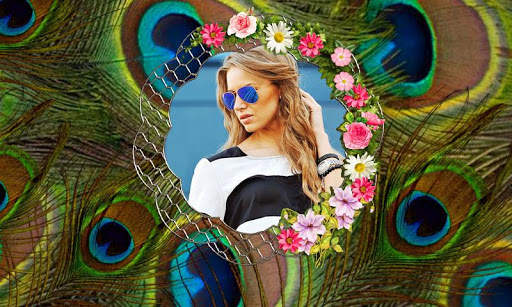 Peacock Feathers Photo Frames HD screenshot 2