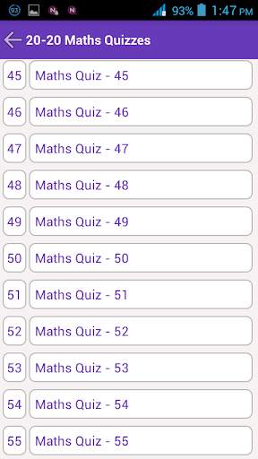 20-20 Maths Quiz screenshot 3