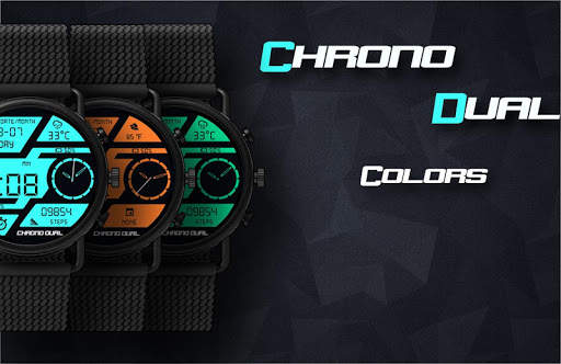Chrono Dual Watch Face & Clock Live Wallpaper screenshot 10