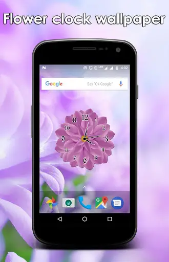 Flower clock live wallpaper screenshot 7