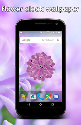 Flower clock live wallpaper screenshot 7