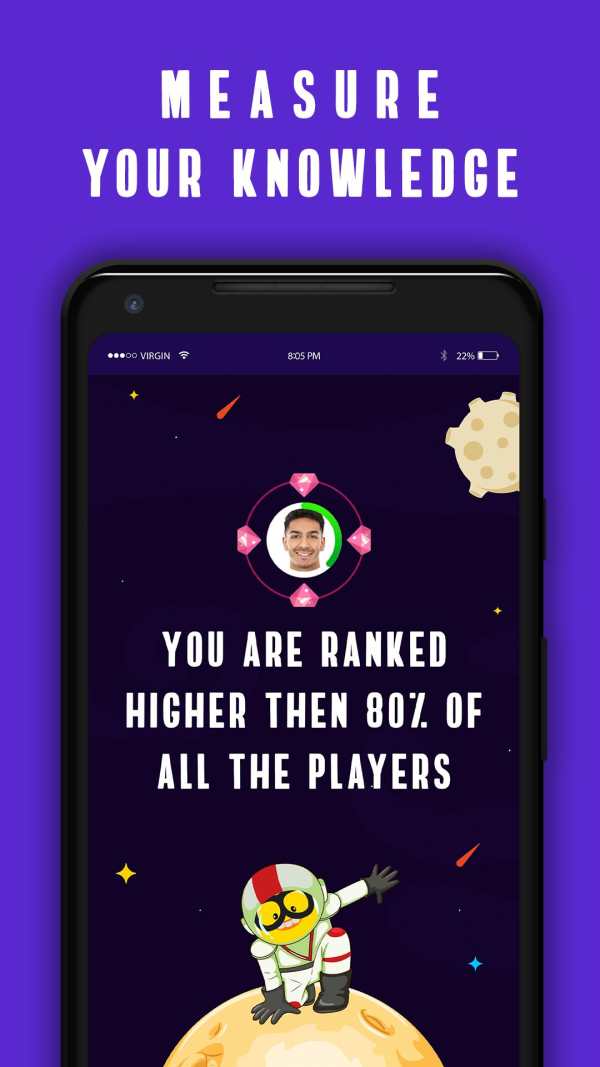 Quiz -Best Online Multiplayer Quiz Game Qunami скриншот 4