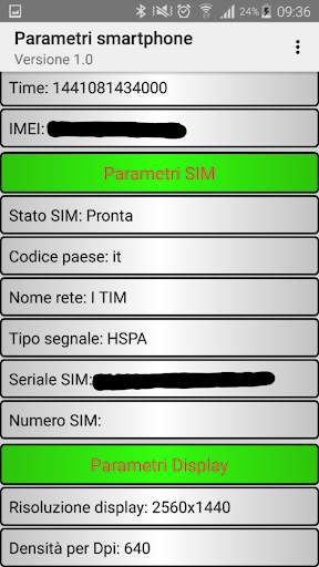 Parametri SIM Smartphone screenshot 2