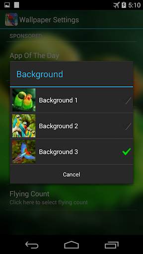 Parrots Live Wallpaper screenshot 4