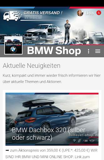 BMW Shop screenshot 1